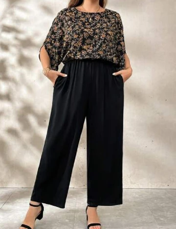 Salopeta SHEIN CURVE, negru Negru