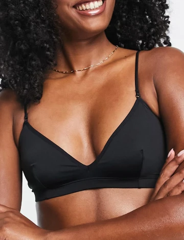 Bustiera Weekday, negru Negru