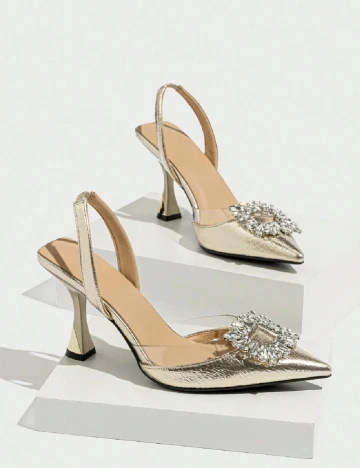 Pantofi SHEIN, auriu