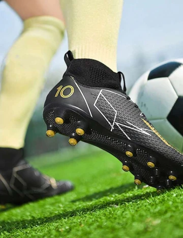 Ghete de fotbal Shein Kids, negru
