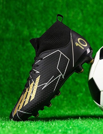 Ghete de fotbal Shein Kids, negru