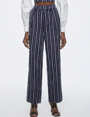 Pantaloni SHEIN, bleumarin