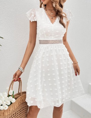 
						Rochie scurta SHEIN, alb