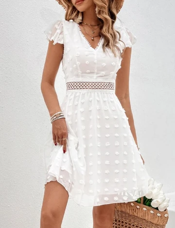 Rochie scurta SHEIN, alb