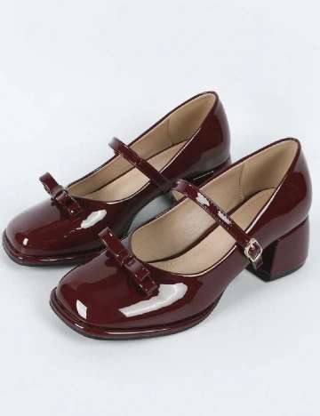 Pantofi SHEIN, visiniu Rosu