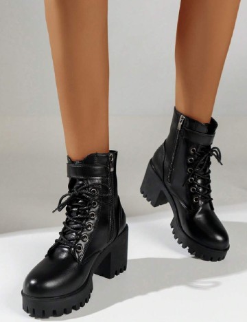 
						Botine SHEIN, negru