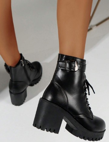 Botine SHEIN, negru