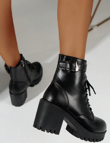 Botine SHEIN, negru