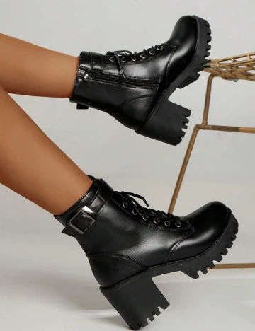 Botine SHEIN, negru