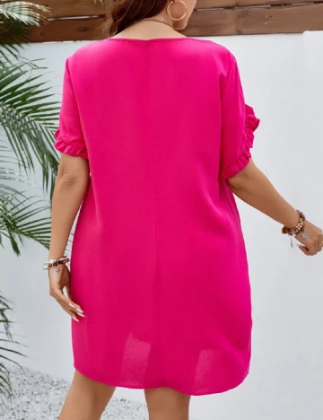 Rochie scurta SHEIN CURVE, roz