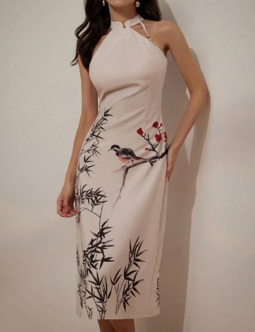 Rochie medie SHEIN, crem