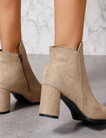 Botine SHEIN, crem