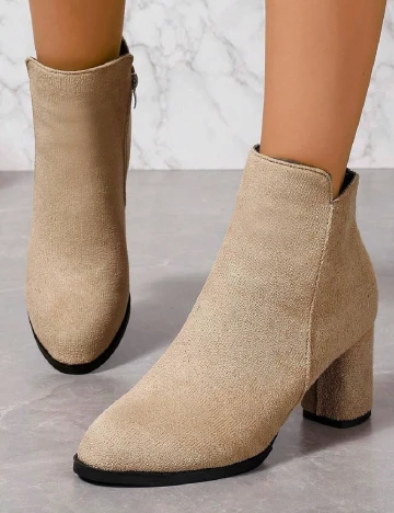 Botine SHEIN, crem