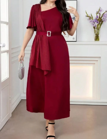Rochie lunga SHEIN CURVE, rosu