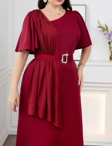 Rochie lunga SHEIN CURVE, rosu