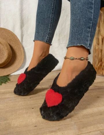 Papuci de Casa SHEIN, negru Negru