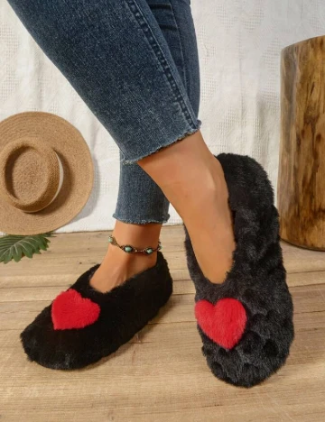 Papuci de Casa SHEIN, negru Negru