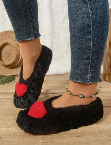 Papuci de Casa SHEIN, negru Negru