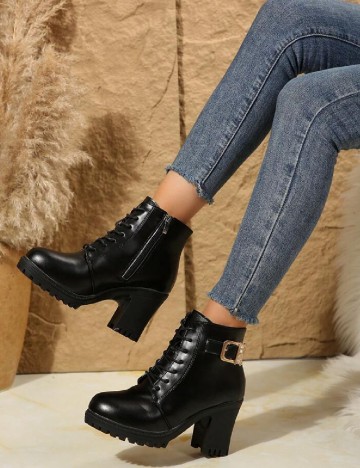 
						Botine SHEIN, negru