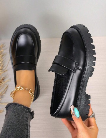 Mocasini SHEIN, negru