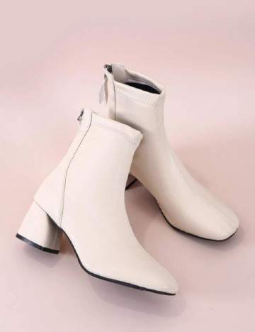 
						Botine SHEIN, crem