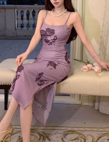 Rochie medie Dazy, mov Mov