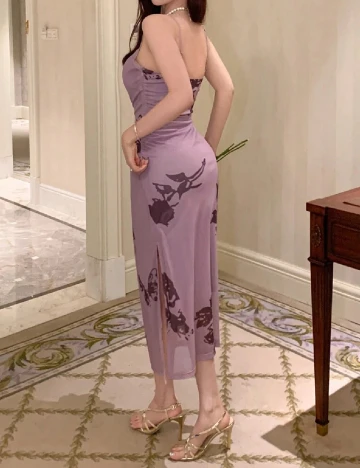 Rochie medie Dazy, mov Mov