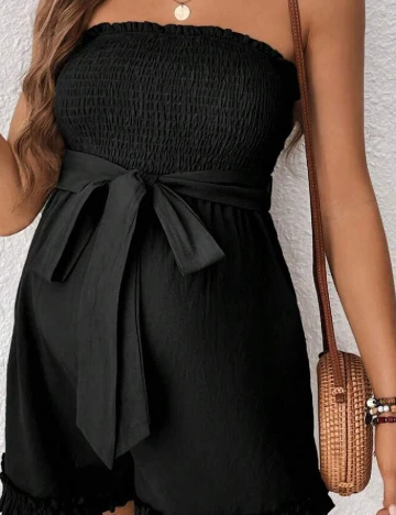 Salopeta SHEIN Maternity, negru