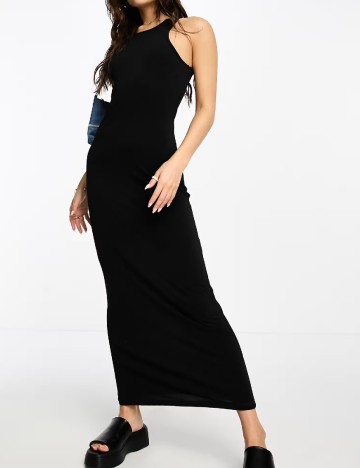Rochie lunga Stradivarius, negru