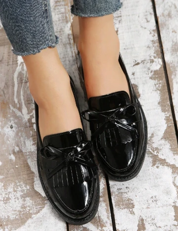 Mocasini SHEIN, negru Negru