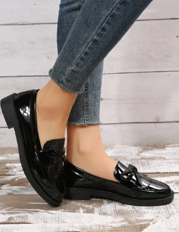 Mocasini SHEIN, negru Negru