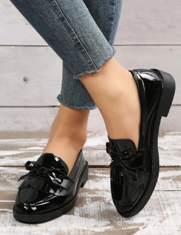 Mocasini SHEIN, negru Negru