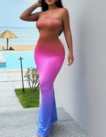 Rochie lunga SHEIN, mix culori