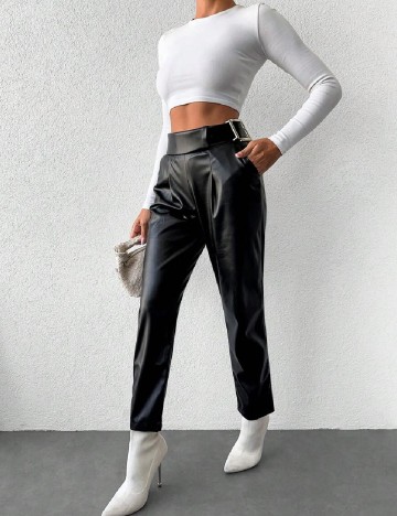 Pantaloni SHEIN, negru