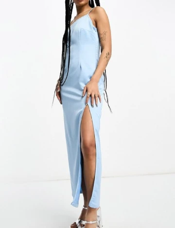 Rochie medie extro&vert, bleu Albastru