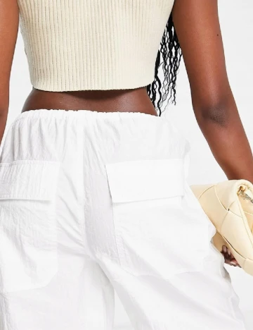 Pantaloni Top Shop, alb