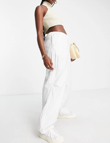 Pantaloni Top Shop, alb