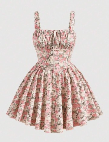 Rochie scurta SHEIN CURVE, floral