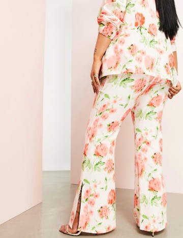 Pantaloni ASOS Curve, floral print