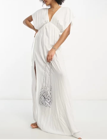 Rochie lunga ASOS, alb Alb
