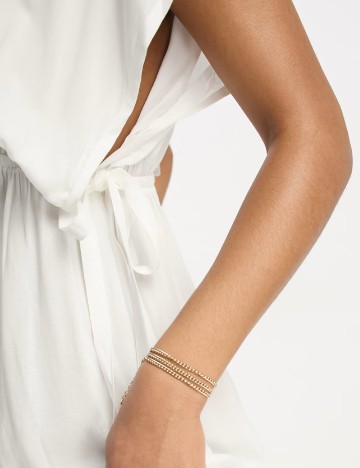 Rochie lunga ASOS, alb
