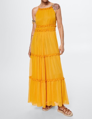 
						Rochie lunga Mango, galben