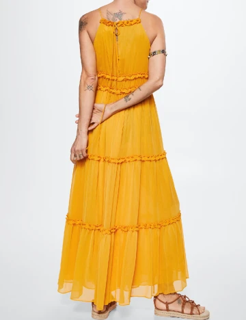 Rochie lunga Mango, galben