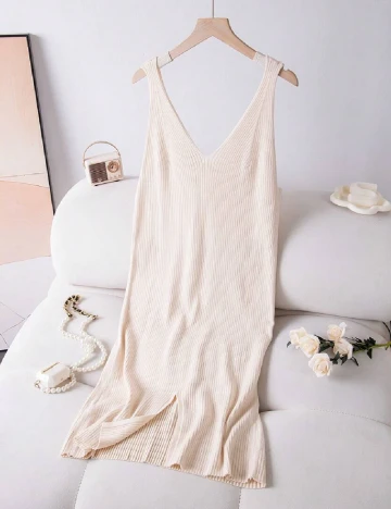Rochie scurta SHEIN CURVE, crem