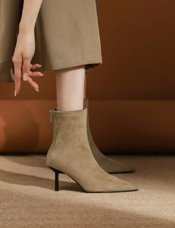Botine SHEIN, maro