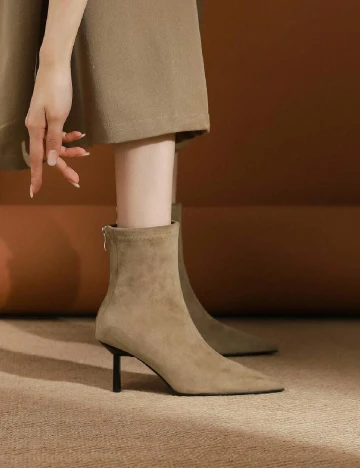 Botine SHEIN, maro