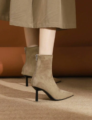 Botine SHEIN, maro
