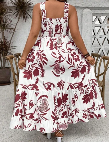 Rochie lunga SHEIN CURVE, alb