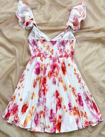 Rochie scurta SHEIN, floral print
