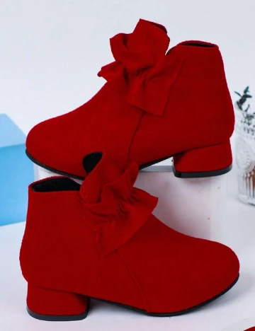 Botine Shein Kids, rosu Rosu